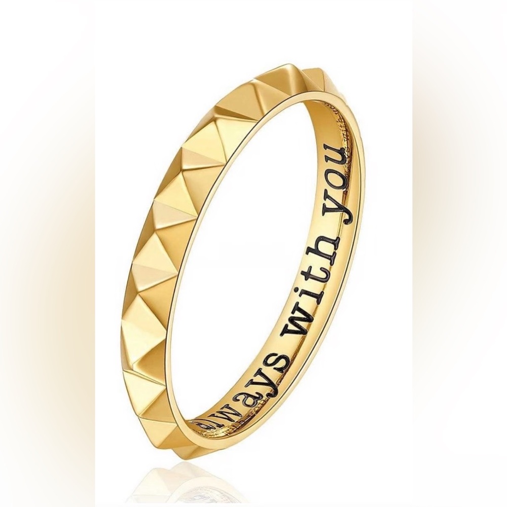 Brosway Gold Pyramid Studded Women's Ring
“With You” Ring
New with Tags